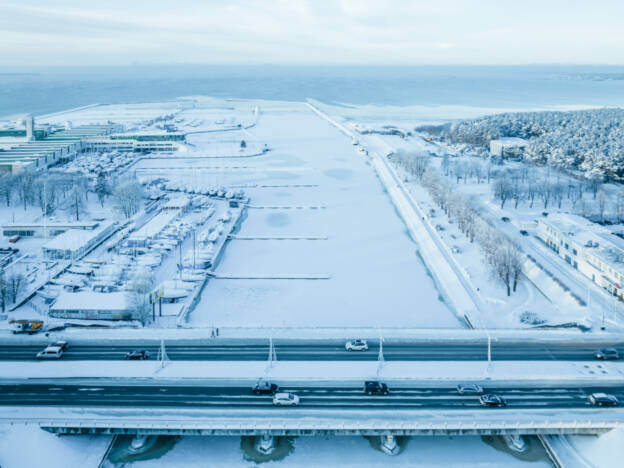 Jääs Pirita jõgi